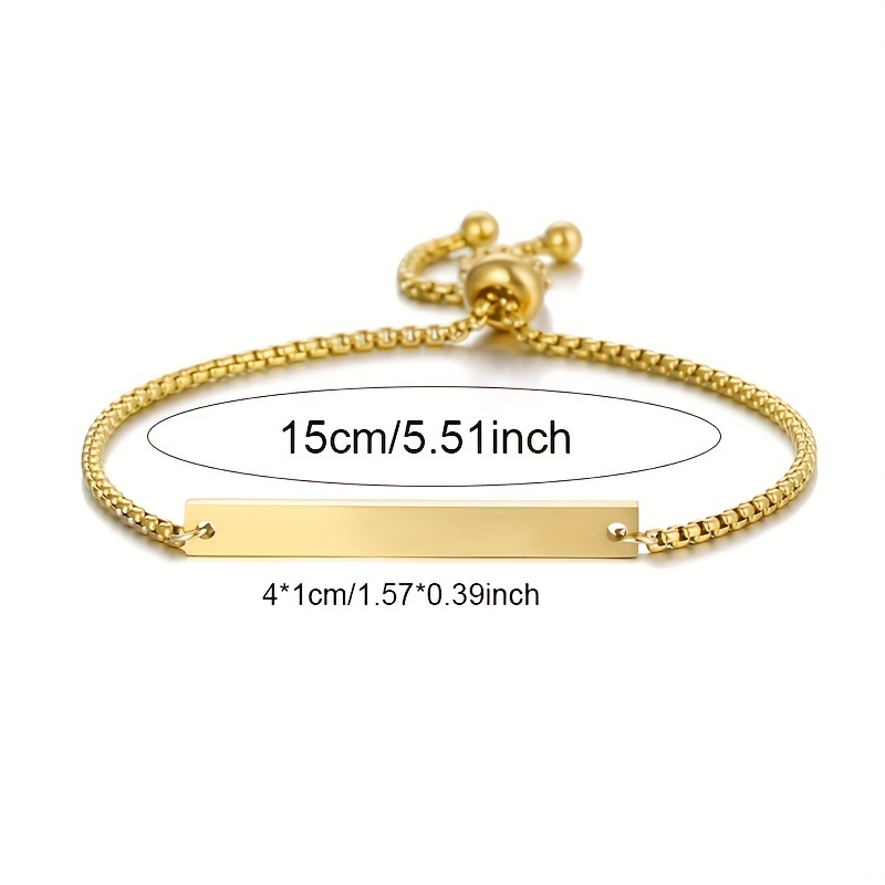 Personalized Engraved Name Bracelet for Men